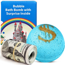 Open the capsule to reveal your mystery cash prize.  Fragrance:  Be Delicious Blossom  Package Includes:  1 Money Surprise Bath Bomb with mystery cash prize inside