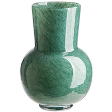 Beautiful Thyme Green Mottled Glass Vase by Drew Barrymore, 8.35" H