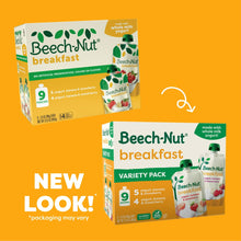 Beech-Nut Fruit & Yogurt Baby Food Pouches, Breakfast Variety Pack, 3.5 oz Pouch (9 Pack)