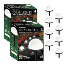 Bell + Howell Solar Dome Pathway Lights, 2x4 pk. (8 Total)