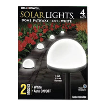 Bell + Howell Solar Dome Pathway Lights, 2x4 pk. (8 Total)