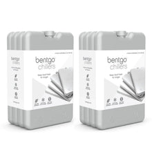 Bentgo Chillers Reusable Ice Packs, 8-Pack, Gray