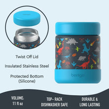 BentgoKids2-PackStainlessSteelFoodJar_AssortedDesigns1 - USA Mega Market