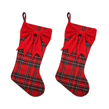 BerkleyJensen2pk-ChristmasStocking-RedPlaid-_1 - USA Mega Market