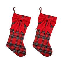 BerkleyJensen2pk-ChristmasStocking-RedPlaid-_1 - Brands For Less USA