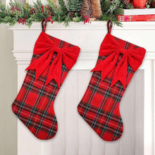 BerkleyJensen2pk-ChristmasStocking-RedPlaid1-_2 - USA Mega Market