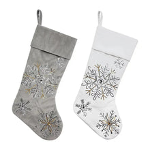 BerkleyJensen2pk.ChristmasStocking_Snowflakes - USA Mega Market