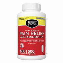 Analgésico Berkley Jensen Extra Fuerte, 500 unidades.