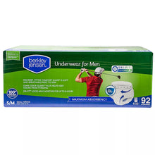 BerkleyJensenIncontinenceUnderwearforMen_SizeSmall-Medium_92ct. - USA Mega Market