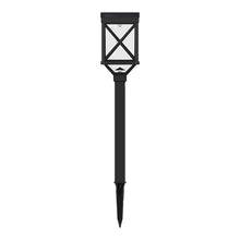 Berkley Jensen Set of 4 Solar LED Pathway Lights, 18 Lumens, Graphite Black Finish