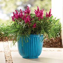 Better Homes & Gardens Kamala Light Blue Recycled Resin Planter
