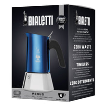 Bialetti Stovetop Espresso Maker Venus Blue, 6 Cup