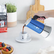 Bialetti Stovetop Espresso Maker Venus Blue, 6 Cup
