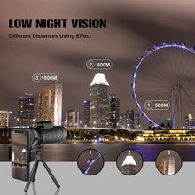 Scootworks 40x60 Monocular Binoculars for Adults, HD Binoculars with Low Light Night Vision, Clear FMC BAK4 Prism Lens, Binoculars for Hunting Birds Watching Traveling Stargazing Outdoor Sport