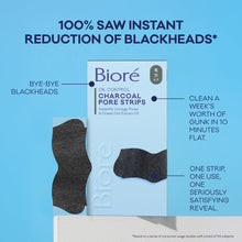 (3 PACK ) Biore Men's Skincare Charcoal Deep Cleansing Blackhead Remover Pore Nose Strips for Skin Care, 6 Ct