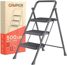 Black-3-Step-Stool-Foldable-Heavy-Duty-Foldable-Step-Stool-500-lbs-Capacity-Anti-Slip-Feet-Wide-Steps-Sturdy-Steel-Frame-Lightweight-Space-Saving-Des_98c7c4d2-7c4c-4d70-973f-4f0dd4f77 - USA Mega Market