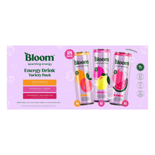 Bloom Sparkling Energy Drink, Variety Pack, 12 fl oz, 18-count