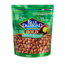 Blue Diamond Almonds, BOLD Flavored Wasabi & Soy Sauce Snack Nuts Perfect for Lunch, On-the-go, Healthy Options, 25oz Bag