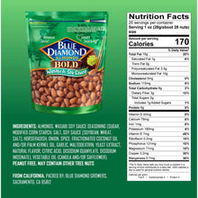 Blue Diamond Almonds, BOLD Flavored Wasabi & Soy Sauce Snack Nuts Perfect for Lunch, On-the-go, Healthy Options, 25oz Bag