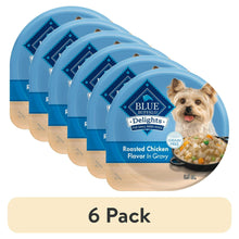 Blue Buffalo Delights Small Breed Roasted Chicken Flavor in Hearty Gravy Wet Dog Food for Adult Dogs, Grain-Free, 3.5 oz. Cup