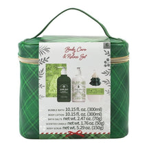 Body Care Portable Travel Set for Women, Relax and Care Set with Bubble Bath, Lotion, Bath Salts, Scented Candle, and Body Scrub