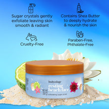 Bodycology Resting Beach Face Exfoliating Sugar Scrub, 10.5 oz (4 PACK )