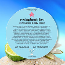 Bodycology Resting Beach Face Exfoliating Sugar Scrub, 10.5 oz (4 PACK )