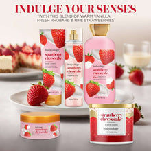 (3 PACK ) Bodycology Strawberry Cheesecake Exfoliating Sugar Scrub, 10.5 oz