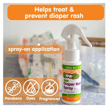 Spray líquido para la dermatitis del pañal Boogie No-Rub con óxido de zinc, 50 ml