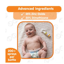 Spray líquido para la dermatitis del pañal Boogie No-Rub con óxido de zinc, 50 ml