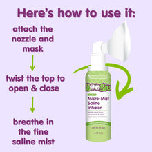 Boogie Sterile Drug-Free Micro-Mist Saline Inhaler for All Ages