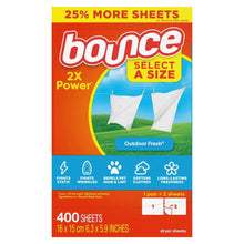 BounceSelectaSizeFabricSoftenerDryerSheets_OutdoorFresh_400-count - USA Mega Market