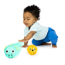 Bright Starts Giggables Roll & Chase Pals, Lion & Elephant, Unisex, Infant to Toddler 2-Pack