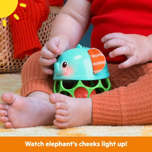 Bright Starts Giggle & Glow Light-Up Rattle Elephant Toy, Multicolor, Newborn Ages 3 Months +
