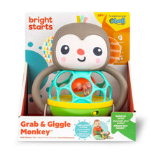 Bright Starts Grab & Giggle Monkey Multi-Sensory Toy, Unisex, Infant
