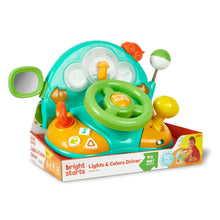 Bright Starts Lights & Colors Driver Learning Toy with Melodies for Babies and Toddlers, Ages 6 Months+