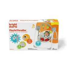 Bright Starts Playful Paradise Portable Compact Baby Swing with Toys, Unisex, Newborn +