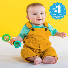 Bright Starts Rattle & Shake BPA-Free Baby Barbell Toy, Green, For Ages Newborn +