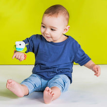 Bright Starts Rattle & Teethe Baby Wrist Pals Toy - Monkey & Elephant, Ages Newborn+