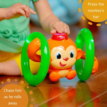 Bright Starts Roll & Glow Monkey Baby Toy with Lights and Melodies, Ages 6 Months +