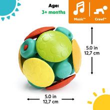 Bright Starts Wobble Bobble Crawl & Chase Baby Activity Ball Toy, Unisex, Ages 3 Months +