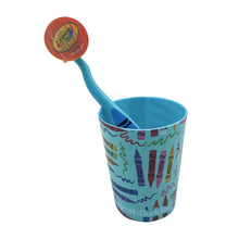 Brush Buddies Crayola Soft Bristle Toothbrush Set for Toddlers, 3 Piece Travel Kit with Cover and Cup