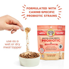 Brutus Bone Broth, Beef Powder Hip & Joint & Pork Probiotic Powder Variety Pack, Dog Food Topper, 3.5 oz., 2 pk.