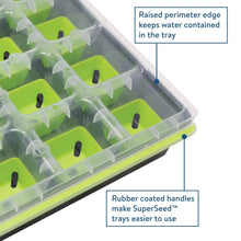 Burpee SuperSeed 16 XL Cell Seed Starting Tray - Reusable and Dishwasher Safe - Growing Tray for Seedlings and Plant Germination