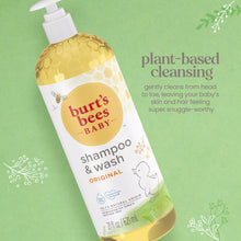 Burt's Bees Baby Shampoo and Wash, Original, Tear Free, Pediatrician Tested, 21 Fluid Ounces