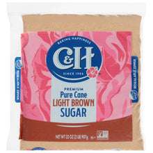 C&H Premium Pure Cane Light Brown Sugar 2 lb. Zipper-Pak