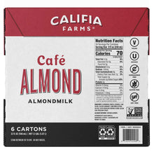 Califia Farms, Cafe Almond Milk, 32 oz, 6-count