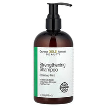 CaliforniaGoldNutrition_Beauty_StrengtheningShampoo_Biotin_RosemaryMint_12floz_355ml - USA Mega Market