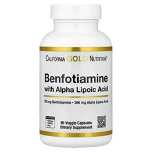 California Gold Nutrition, Benfotiamine + Alpha Lipoic Acid and L-Leucine, 90 Veggie Capsules