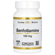 California Gold Nutrition, Benfotiamine with L-Leucine, 90 Veggie Capsules